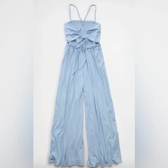 AMERICAN EAGLE Sunchaser Knit Babydoll Jumpsuit - Picture 4 of 5